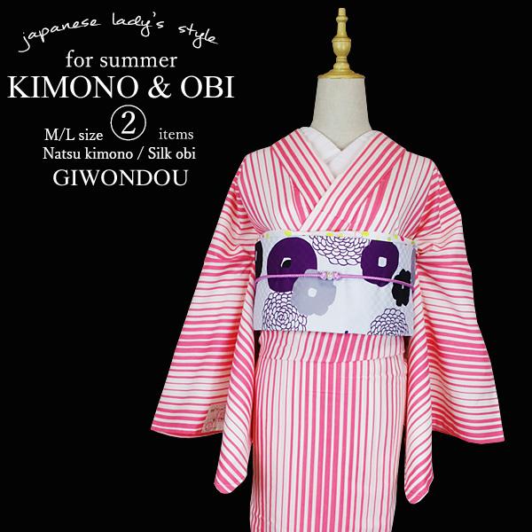 着物 洗える着物 夏着物 2点 セット ポリエステル 小紋 高級 正絹 名古屋帯 プレタ 吸汗速乾 きもの 絽 八寸 レディース