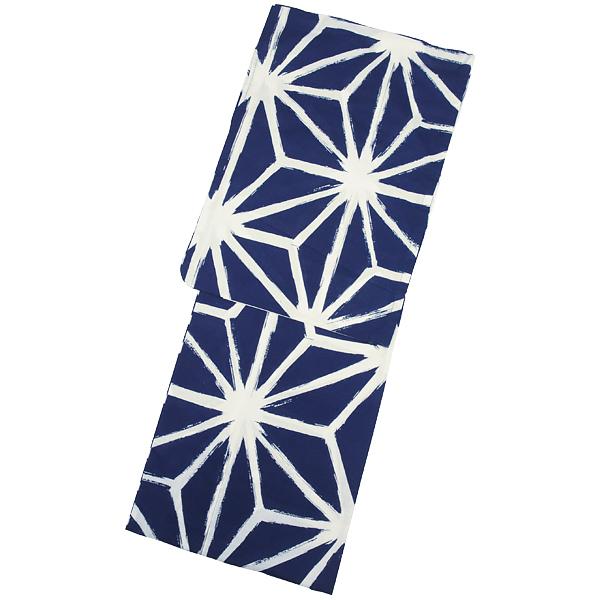 新品 未使用☆浴衣 夏ゆかた 麻の葉 大人 プレタ 古典柄 夏 幾何
