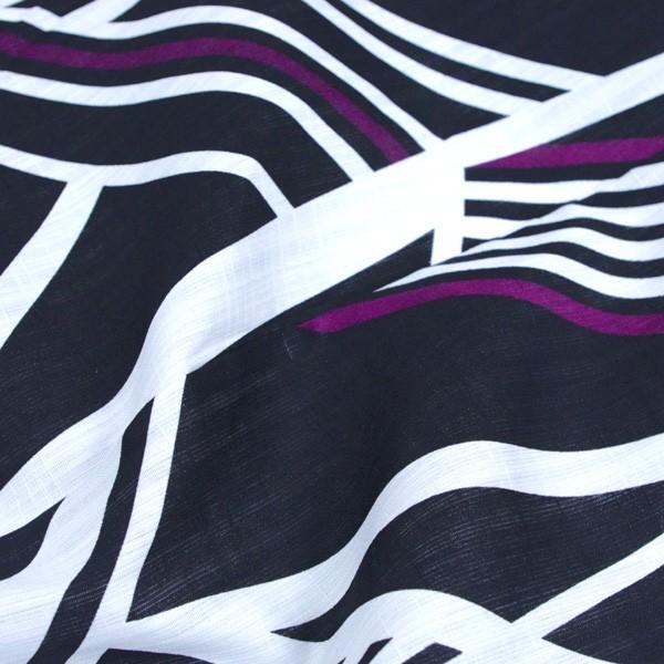 浴衣 単品 変わり織り 高級 安い 仕立て上がり 綿 モダン 粋 シック 黒 ストライプ 縞 幾何学模様 ゆかた ユカタ Yukata あすつく Yukata R1 Gu13 着物浴衣通販 ぎをん堂 通販 Yahoo ショッピング