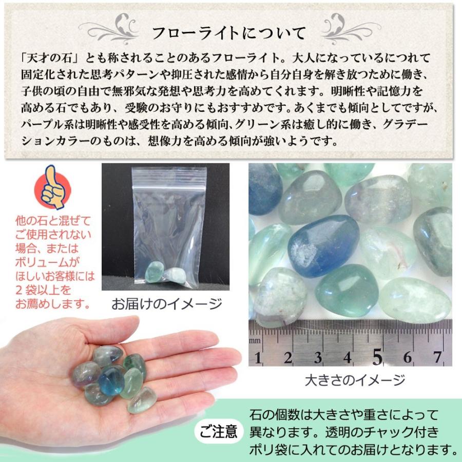 さざれ石 浄化 天然石 タンブル フローライト 約20g前後 Aランク