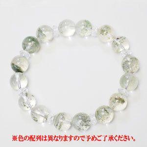 天然石 ガーデンクォーツ ブレスレット 12mm (AA) ボタンカットクリスタル 7mm 庭園水晶｜giyaman-jewellery｜03