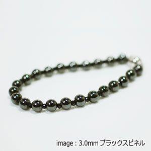 天然石 ブラックスピネル ＆ ヘマタイト 磁気 ブレスレット ヘマタイト 6mm｜giyaman-jewellery｜02