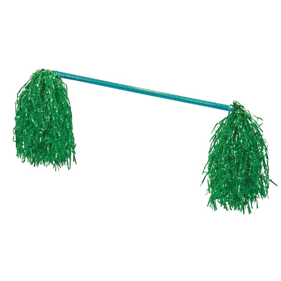 期間限定特価品 ポンポンバトン グリーン 運動会 体育祭 チア ダンス 送料無料 Wantannas Go Id