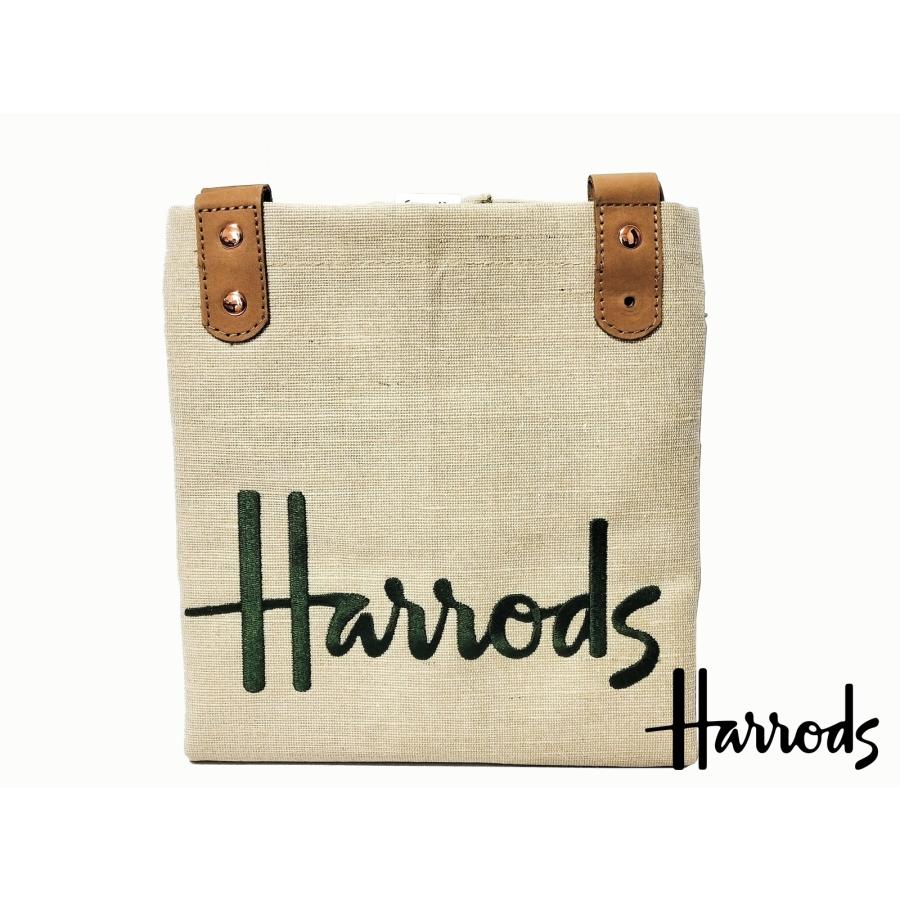 Harrods 【訳あり-一部破損】Harrods ハロッズ ジュートバッグ