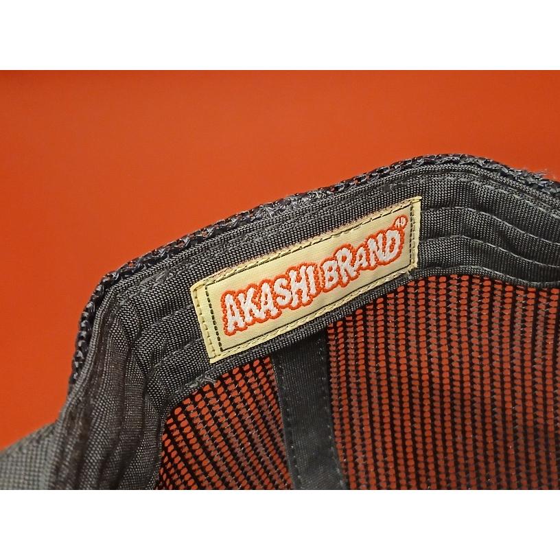 アカシブランド フラットメッシュキャップ チャコールグレー : GIZMO