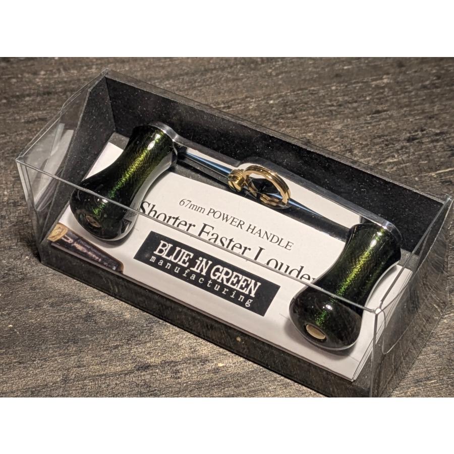 ブルーイングリーン製作所 67mmパワーハンドル 　グリーンスレッド　中古美品 ブルーイングリーン製作所 67mmパワーハンドル ”Shorter，Faster