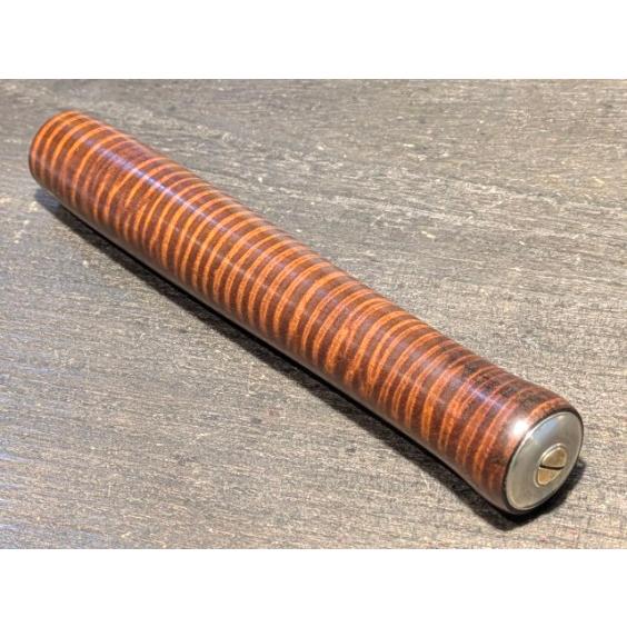 ブライトリバー セミダブルウッドグリップ（トチ虎杢/燻仕上げ