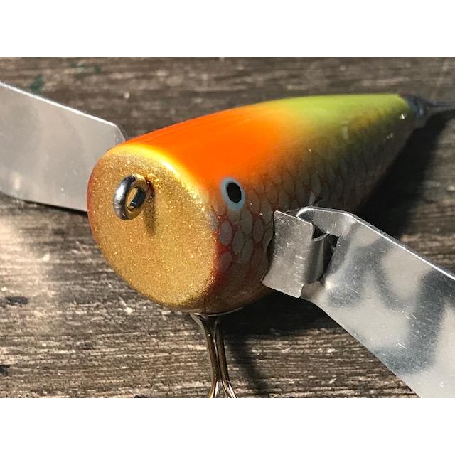 ノーバイト ハネライト 金赤縞ホットヘッド（ゴールドラメベース