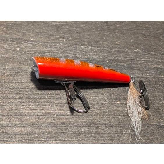 【美品】クオリティライフ　へらぺったいポッパー Quality Life ＊ Wood Lures ＊ - クオリティライフ
