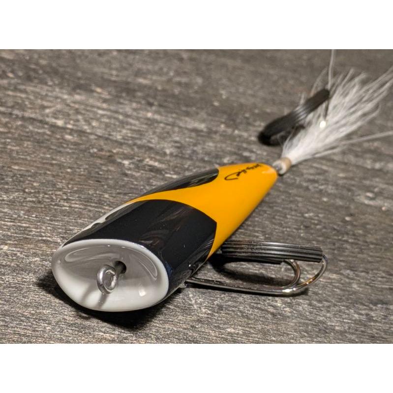【美品】クオリティライフ　へらぺったいポッパー Quality Life ＊ Wood Lures ＊ - クオリティライフ