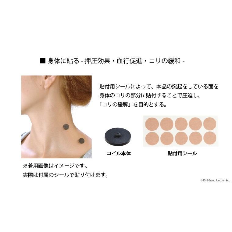 丸山式 コイル ブラックアイ 6個入り 電磁波対策 肩 こり 解消