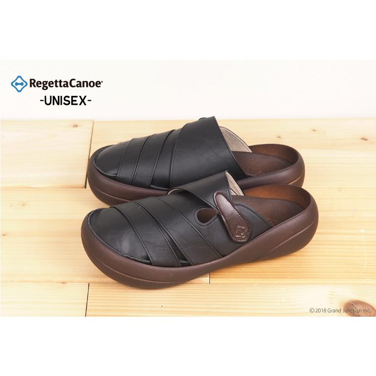 RegettaCanoe×LANTIKI サンダル ブラック Regetta Canoe（リゲッタカヌー） リゲッタ カヌー サボ サンダル