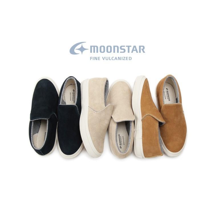 MoonStar（ムーンスター） スニーカー スリッポン スエード FINE