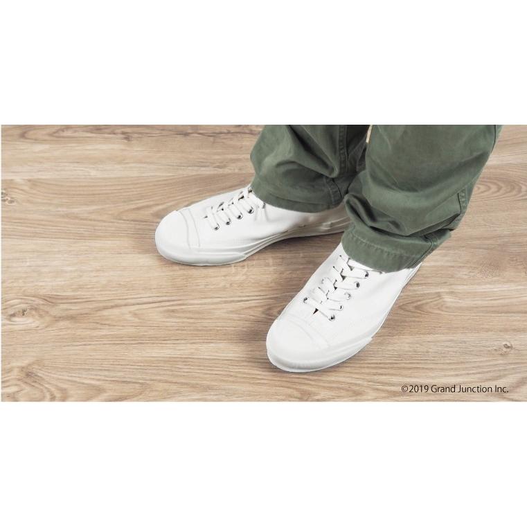 ムーンスター スニーカー メンズ レディース 白 キャンバス 紐 日本製 GYM COURT | MoonStar | 09