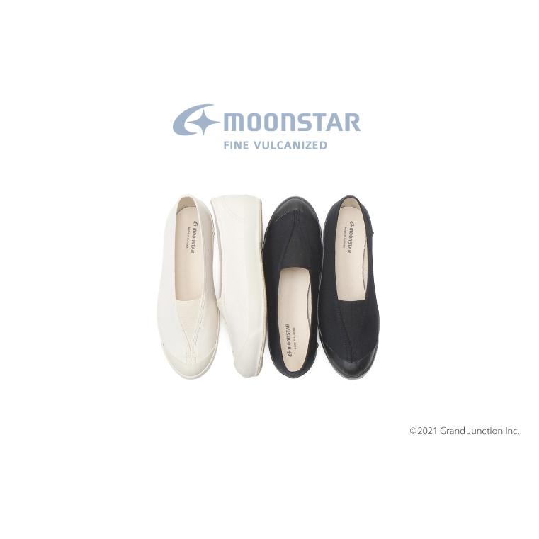 ムーンスター スニーカー レディース LITE BALLET CL 白 黒 グレー 40代 スリッポン キャンバス 日本製 slipon | MoonStar | 04