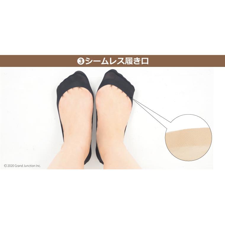 靴下 レディース 黒 フットカバー 浅履き パンプス用 靴下 脱げない 薄手 ナイロン パンプス シームレス カバーソックス |  | 09