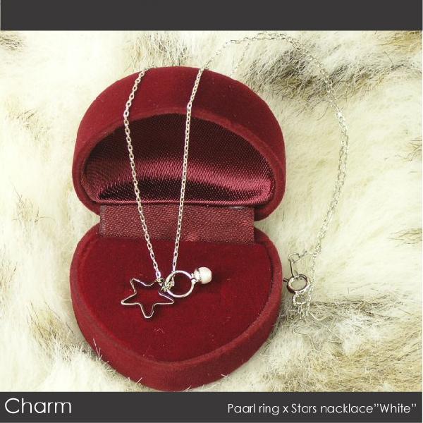ネックレス レディース パールリングｘスターネックレス |  | 03