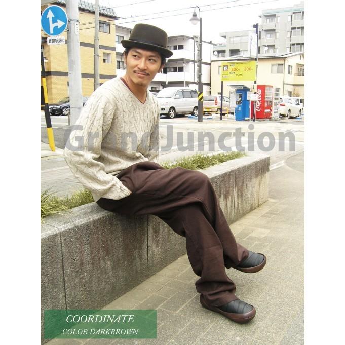 イージーパンツ メンズ ワイド 厚手リネンイージーパンツ 麻パンツ |  | 04