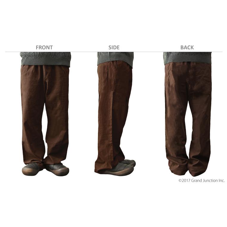 イージーパンツ メンズ ワイド 厚手リネンイージーパンツ 麻パンツ |  | 06