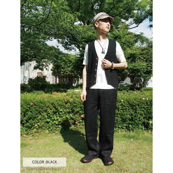 麻イージーベイカーパンツ リネン メンズ レディース |  | 13