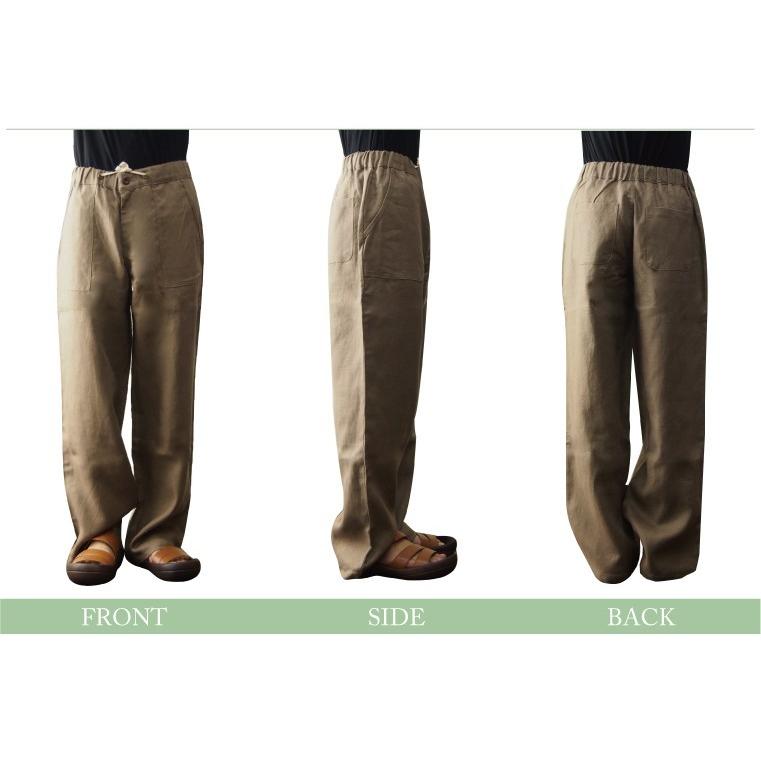 麻イージーベイカーパンツ リネン メンズ レディース |  | 07