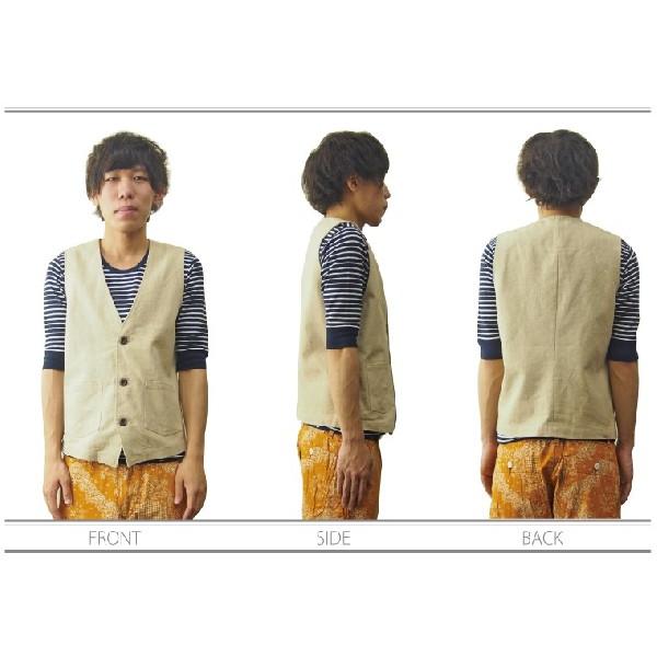 ベスト メンズ 夏 麻 |  | 04