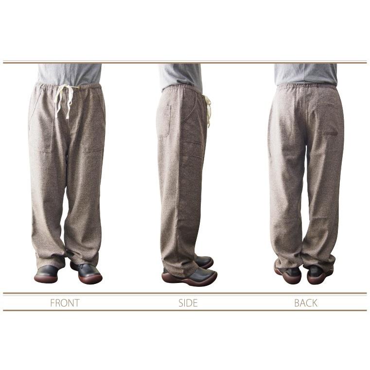 イージーパンツ メンズ ベイカーパンツ ツイード ウール : GJWEB