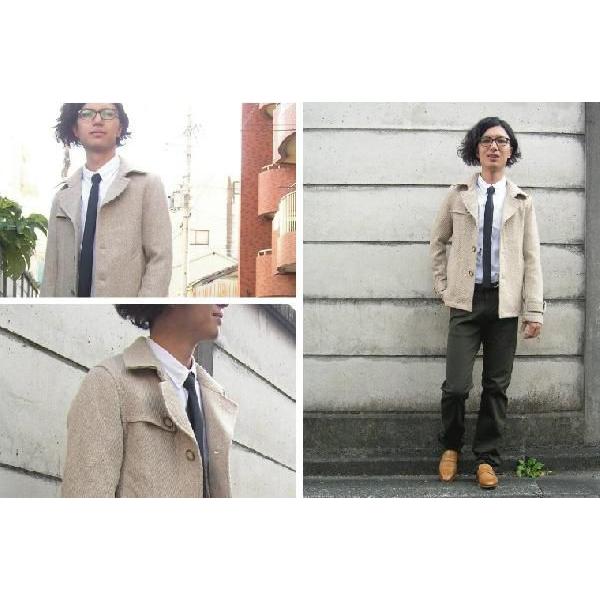 コート メンズ ウールスコッチシングルショートコート ツイード 日本製 セール SALE |  | 04
