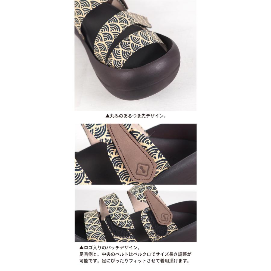 Regetta Canoe（リゲッタカヌー） サンダル メンズ 和柄サンダル 青海