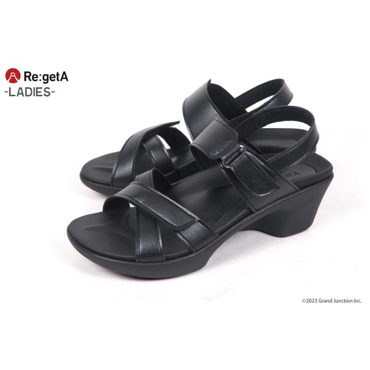 リゲッタ サンダル レディース ウェッジソール おしゃれ ストラップ アシメ クロス ベルト sandal | Re:getA | 05
