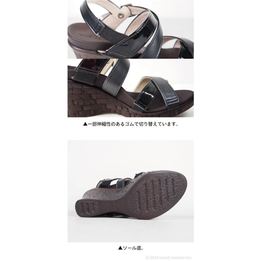 リゲッタ サンダル レディース 厚底 歩きやすい ウェッジソール ストラップ コルク調 7cmヒール sandal | Re:getA | 17