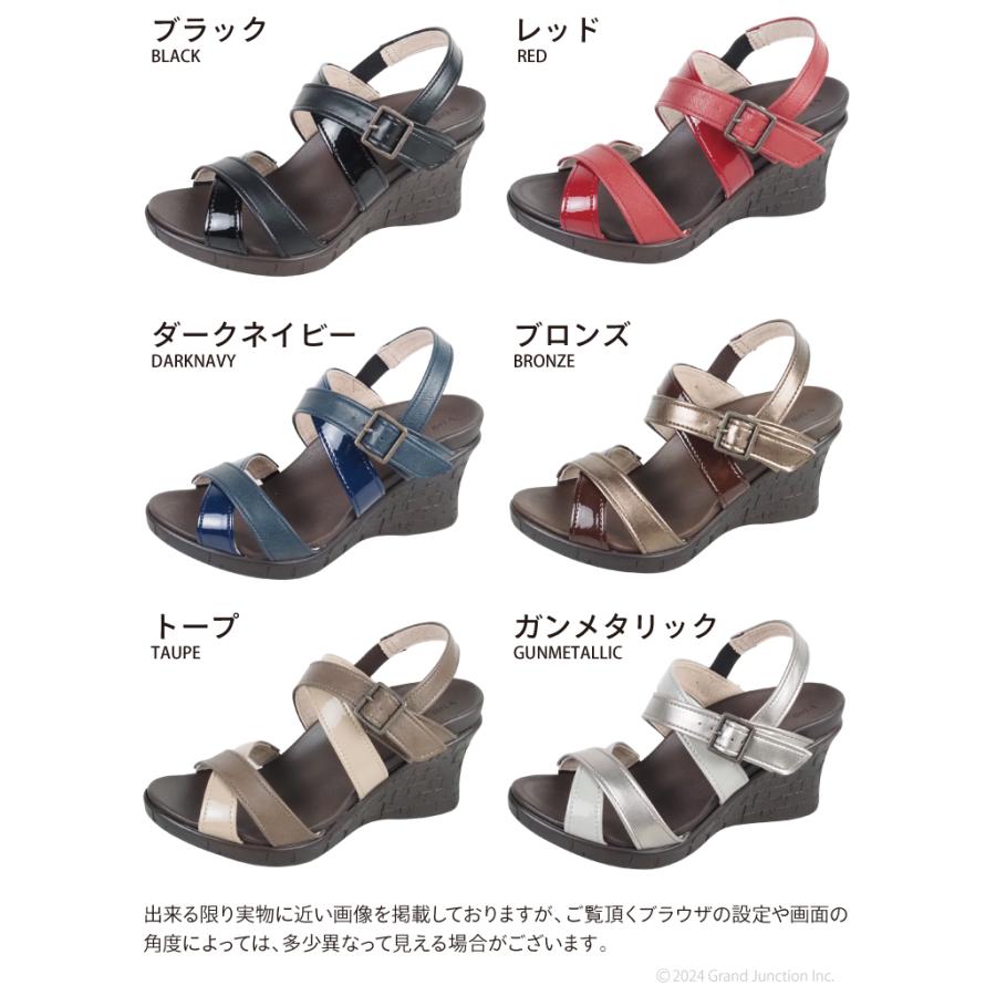 リゲッタ サンダル レディース 厚底 歩きやすい ウェッジソール ストラップ コルク調 7cmヒール sandal | Re:getA | 21