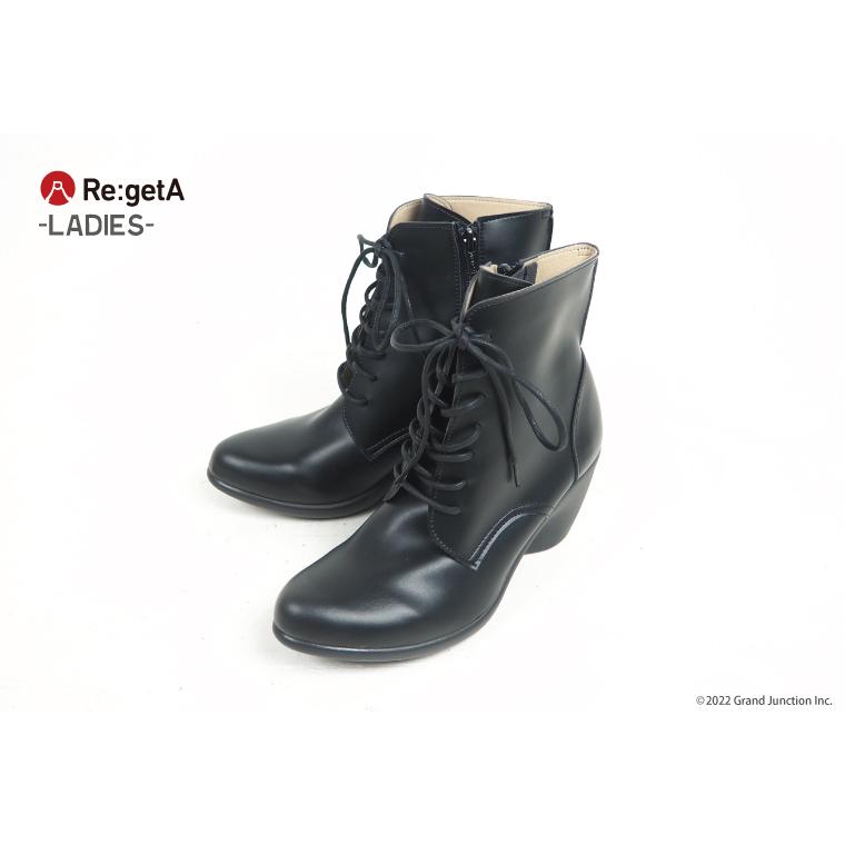 リゲッタ ブーツ レディース 歩きやすい オールシーズン ミドル丈 サイドジップ 履きやすい 歩きやすい 脚長 | Re:getA | 05