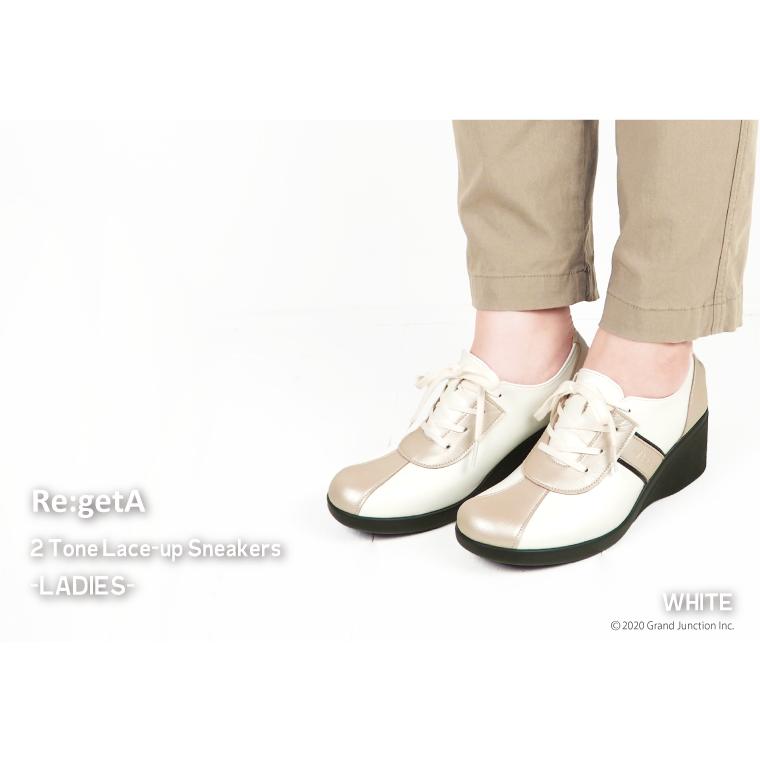12%OFF セール リゲッタ 靴 レディース スニーカー 黒 痛くない 歩きやすい 6cm ヒール ウェッジソール sneakers | Re:getA | 08