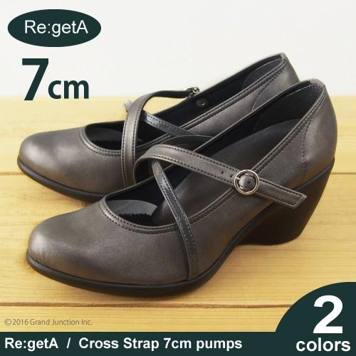 リゲッタ パンプス 7cm 歩きやすい ストラップクロスベルトパンプス Sms101 Gjweb 通販 Yahoo ショッピング