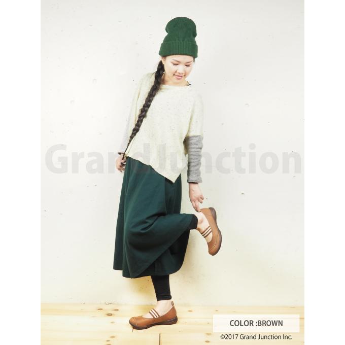 27%OFF セール リゲッタ  レディース 靴 ボーダー ゴム フラット モカシン コンフォートシューズ  疲れにくい 歩きやすい | Re:getA | 09