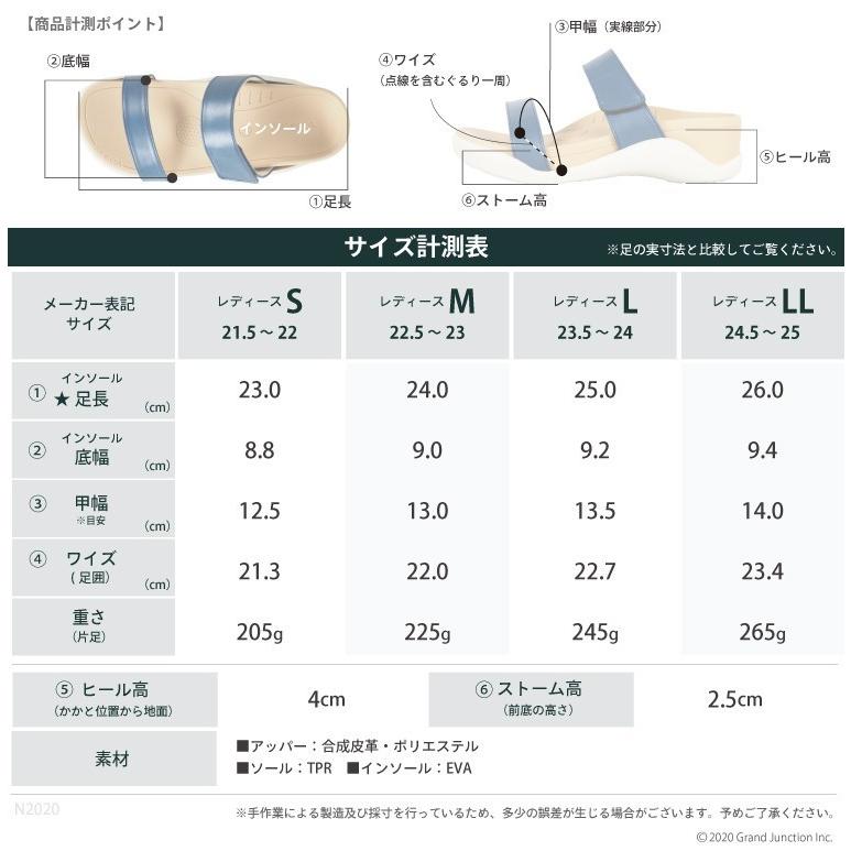 リゲッタ サンダル レディース 夏 履きやすい 3e 厚底 ミュール つっかけ 2本ベルト 幅広 mule | Re:getA | 21