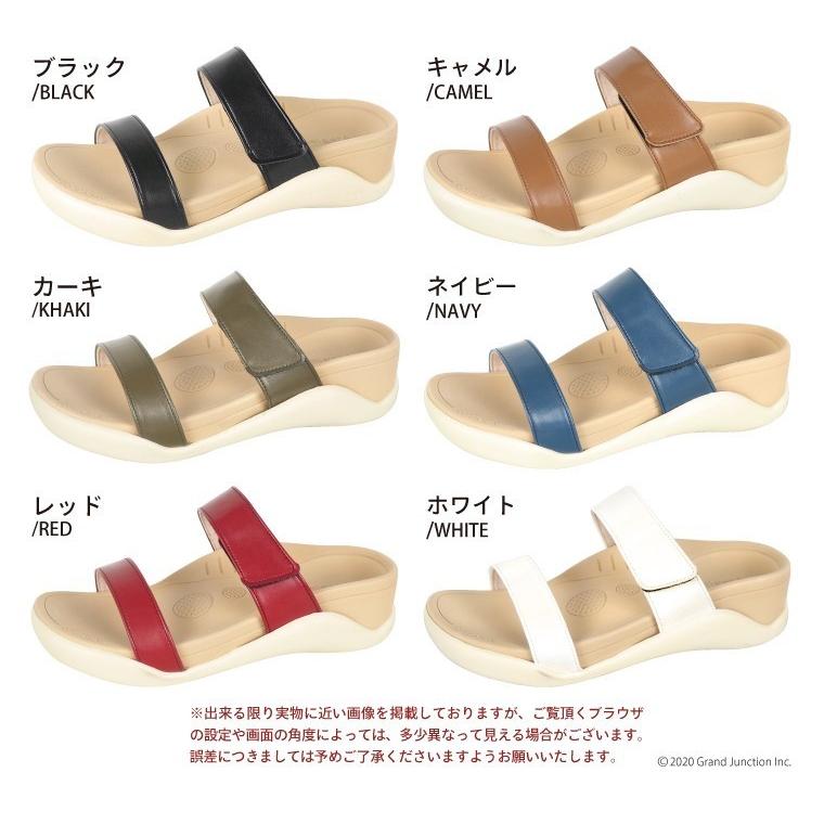 リゲッタ サンダル レディース 夏 履きやすい 3e 厚底 ミュール つっかけ 2本ベルト 幅広 mule | Re:getA | 24