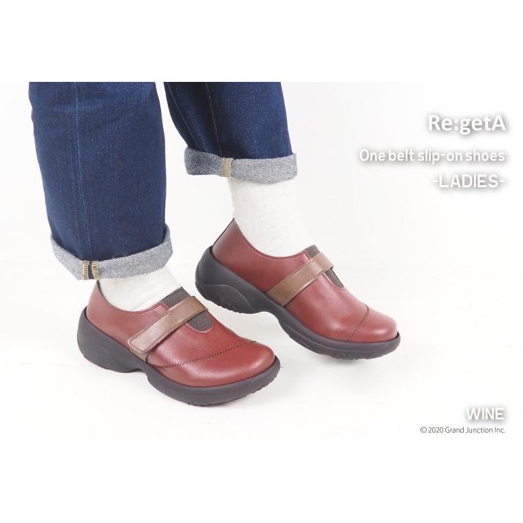 27%OFF セール リゲッタ  レディース 靴 5E 相当 スリッポン 幅広 甲高 ゆったり 甲 ゴム ベルト 履きやすい カジュアル shoes SALE アウトレット | Re:getA | 07