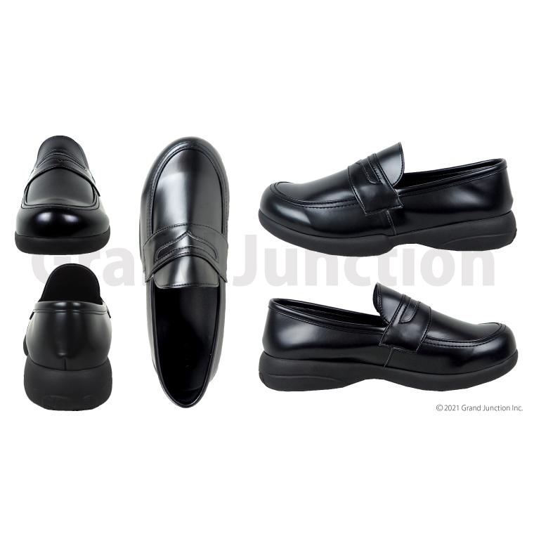 送料無料 リゲッタ ローファー シューズ ビジネスシューズ 黒 フォーマル 疲れない 履きやすい コンフォート 冠婚葬祭 オフィス 日本製/ R277M2/ sms167 冬 夏 ギフト プレゼント 夏新作 Re:getA（リゲッタ） メンズ シューズ コイン ローファー 黒 靴