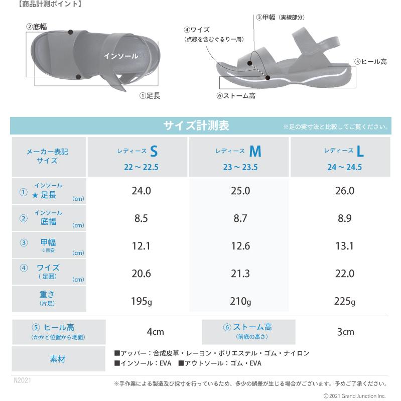 リゲッタ サンダル ぺたんこ 痛くない 歩きやすい ストラップ 黒 ローヒール sandal リゲッタワーク | Re:getA | 09