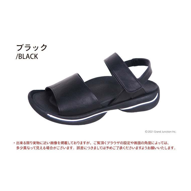リゲッタ サンダル ぺたんこ 痛くない 歩きやすい ストラップ 黒 ローヒール sandal リゲッタワーク | Re:getA | 11