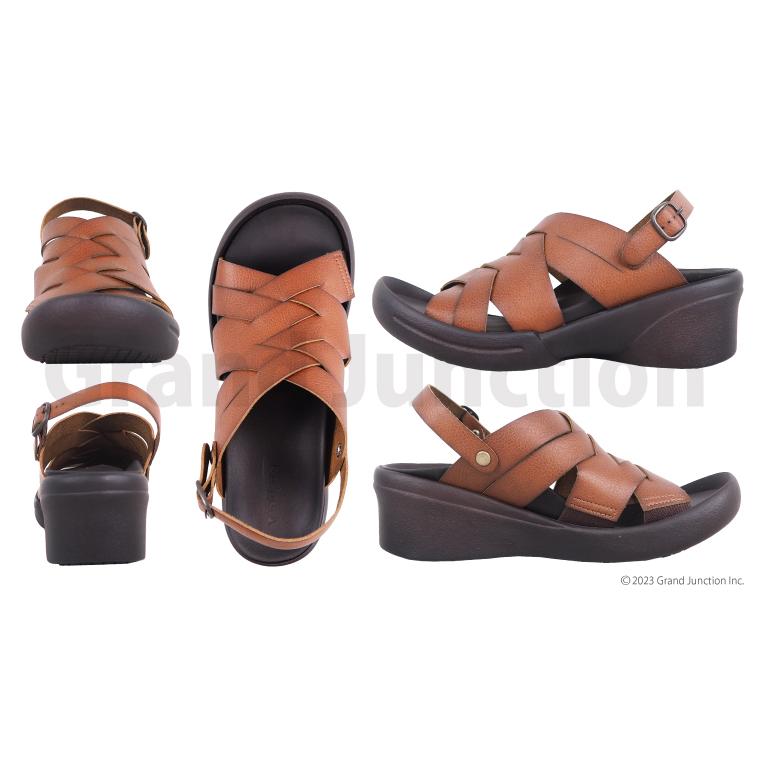 リゲッタ サンダル レディース ウェッジソール ストラップ 編み込み 手染め 幅広 甲高 履きやすい グミ インソール sandal | Re:getA | 11