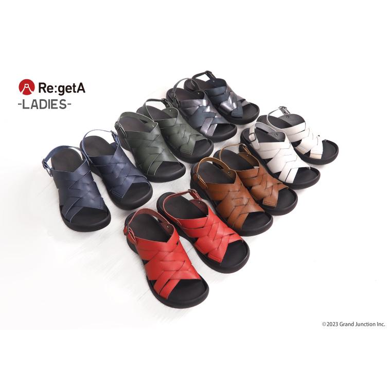 リゲッタ サンダル レディース ウェッジソール ストラップ 編み込み 手染め 幅広 甲高 履きやすい グミ インソール sandal | Re:getA | 07