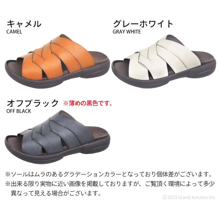 リゲッタ メンズ サンダル おしゃれ 疲れない 厚底 つっかけ 人気 編み込み | Re:getA | 15