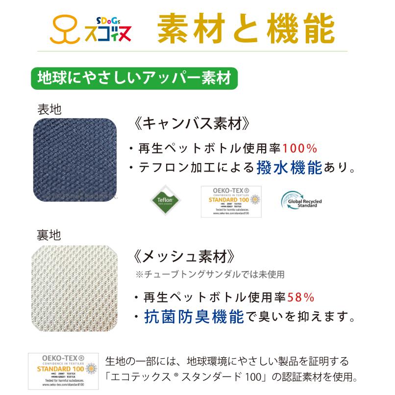 スゴィヌ SDoGs サンダル メンズ レディース 厚底 つっかけ カバー サンダル 歩きやすい ペタンコ 履きやすい セレソ 抗菌防臭 撥水 sandal | Re:getA | 20