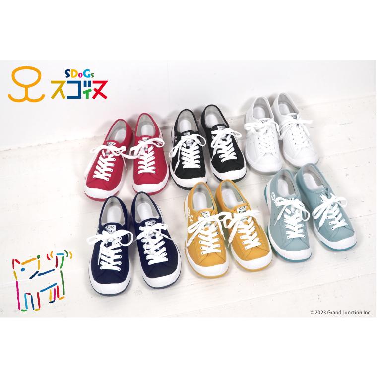スゴィヌ SDoGs シューズ スニーカー メンズ レディース  白 黒 厚底 紐 歩きやすい ペタンコ 履きやすい ロック 抗菌防臭 撥水 shoes | Re:getA | 07