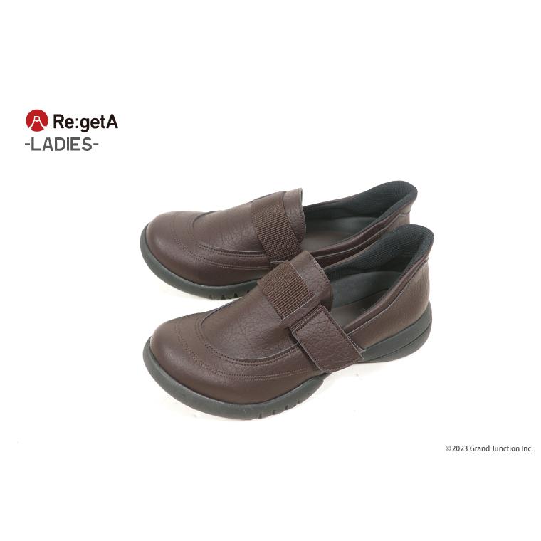 リゲッタ 靴 レディース スリッポン 歩きやすい 履きやすい 幅広 ドライビング シューズ ウォーキング 黒 SuttOn スットオン 旅行 疲れにくい | Re:getA | 03