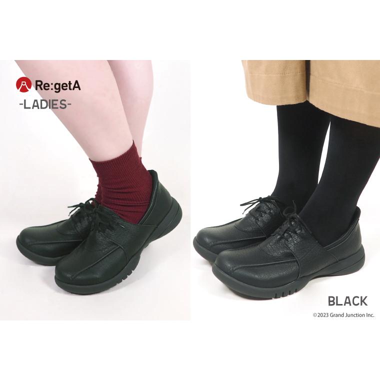 リゲッタ 靴 レディース レースアップ シューズ 歩きやすい 履きやすい 幅広 インソール 厚底 ウォーキング SuttOn スットオン 疲れにくい 旅行 | Re:getA | 07
