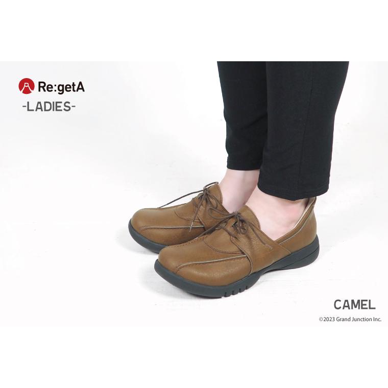 リゲッタ 靴 レディース レースアップ シューズ 歩きやすい 履きやすい 幅広 インソール 厚底 ウォーキング SuttOn スットオン 疲れにくい 旅行 | Re:getA | 08